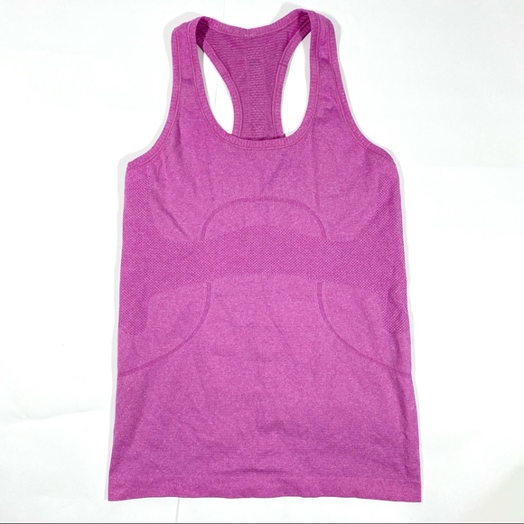 Lululemon Swiftly Tech Racerback Tank Top Heathered Ultra Violet Purple 6 Small - Picture 3 of 8